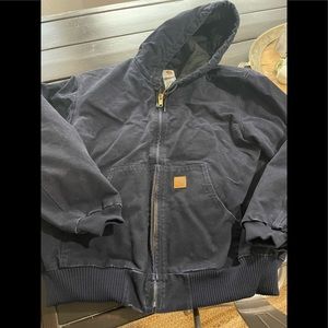 Carhartt mens navy jacket lg/xl